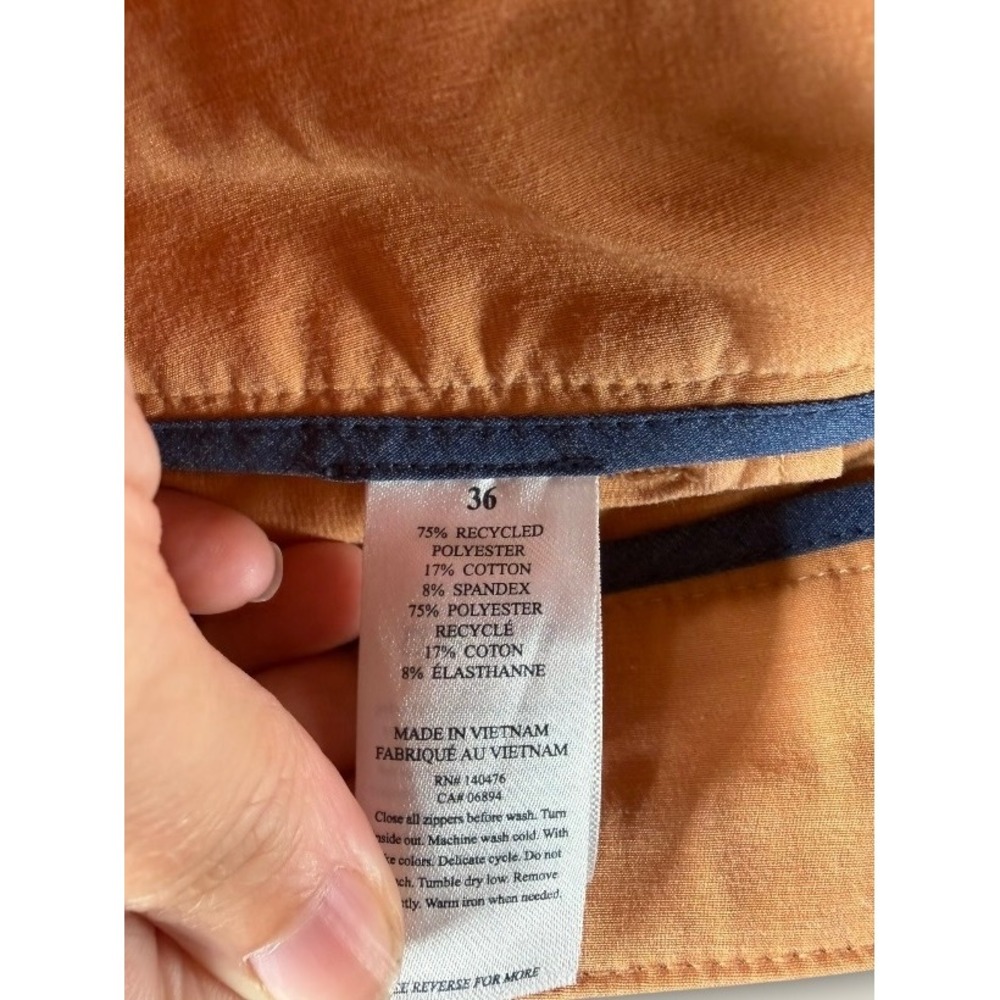 Faherty All Day Shorts Mens 36 Desert Tan Hybrid Stretch Swim Chino MSC0012 - Picture 3 of 10